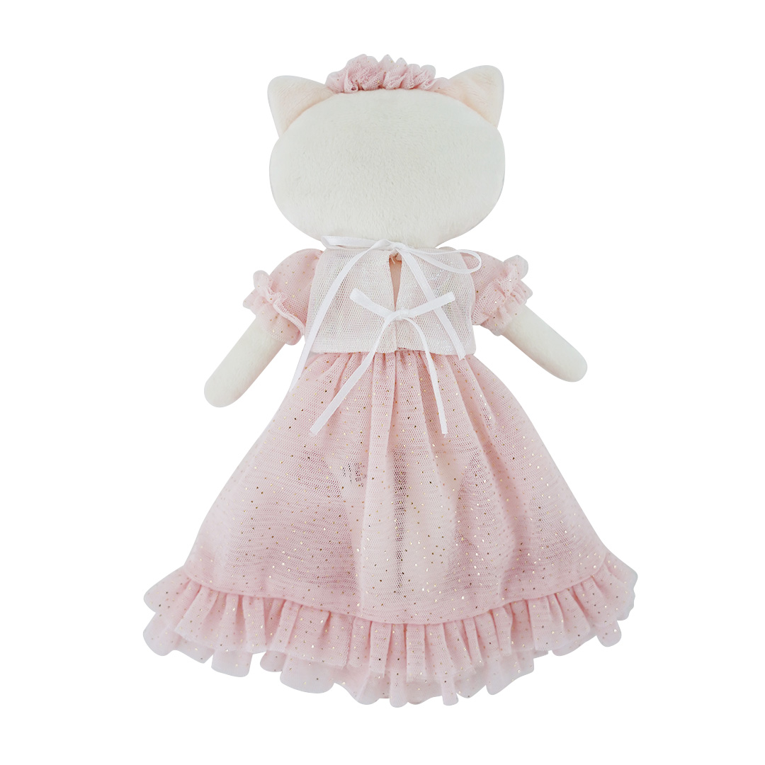 Coral Mermaid Cat Doll